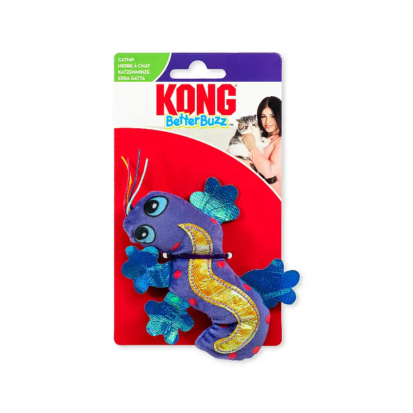 Kong Better Buzz Gecko Kattelegetøj 2,5x8x14 cm