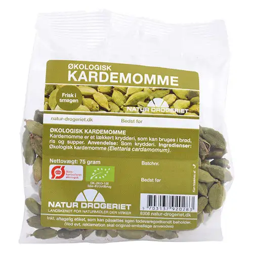 Kardemomme Hel Grøn Økologisk | 75 gr