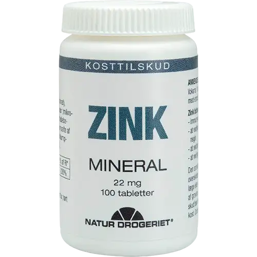 Natur Drogeriet Zink 22 mg tabletter (100 stk)