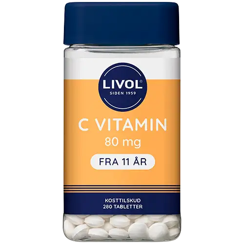 Livol Mono Normal C-vitamin 80 mg (280 tabletter)
