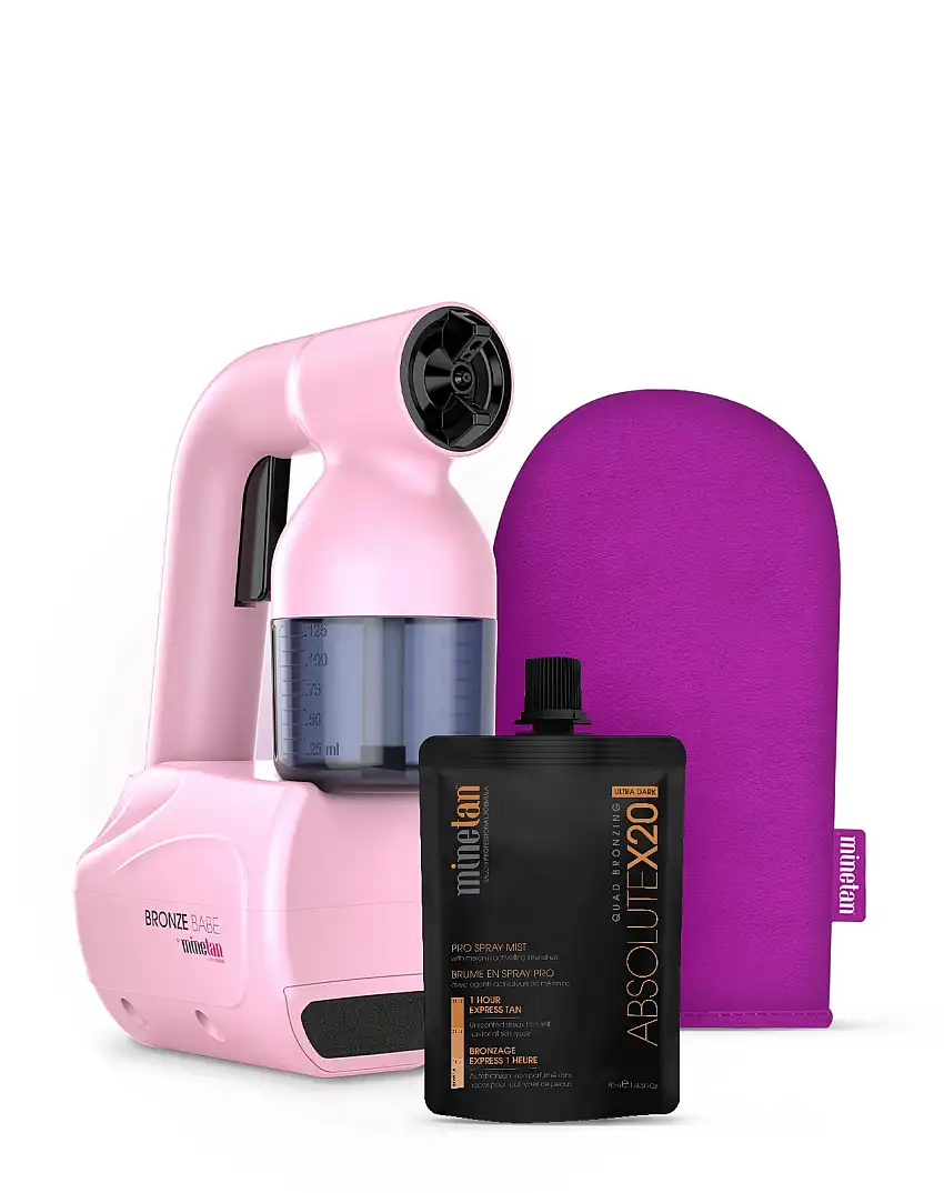 MineTan Bronze Babe Personal Spray Tan Kit Pink 1 pcs + 50 ml