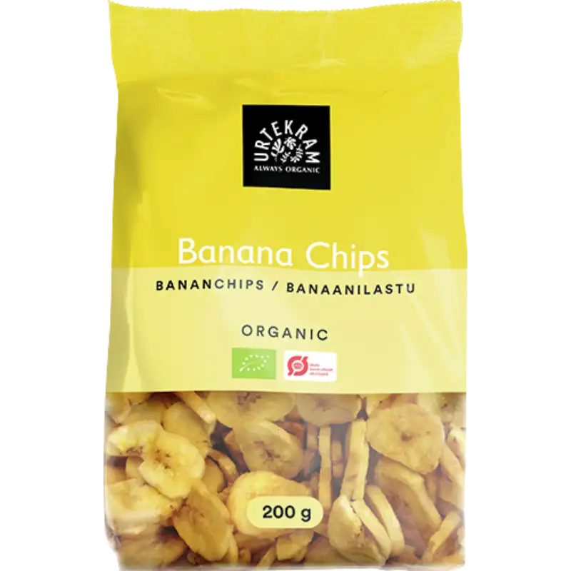 Urtekram Sprøde Bananchips Ø (200 g)