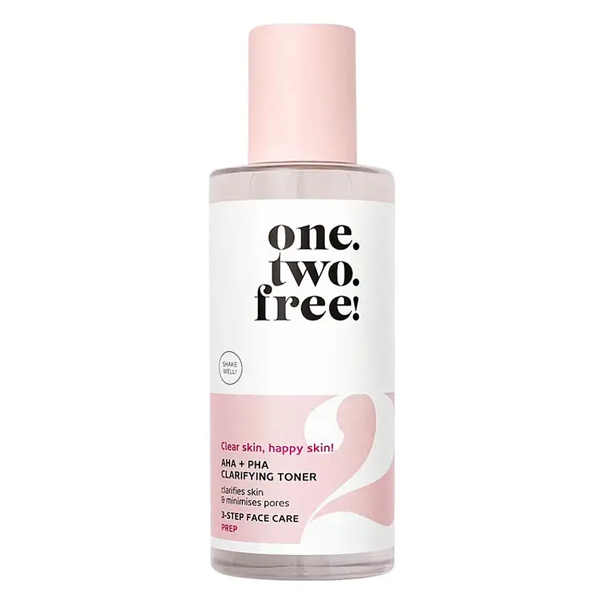 One.two.free! Ansigtsrensning AHA + PHA Clarifying Toner 100 ml