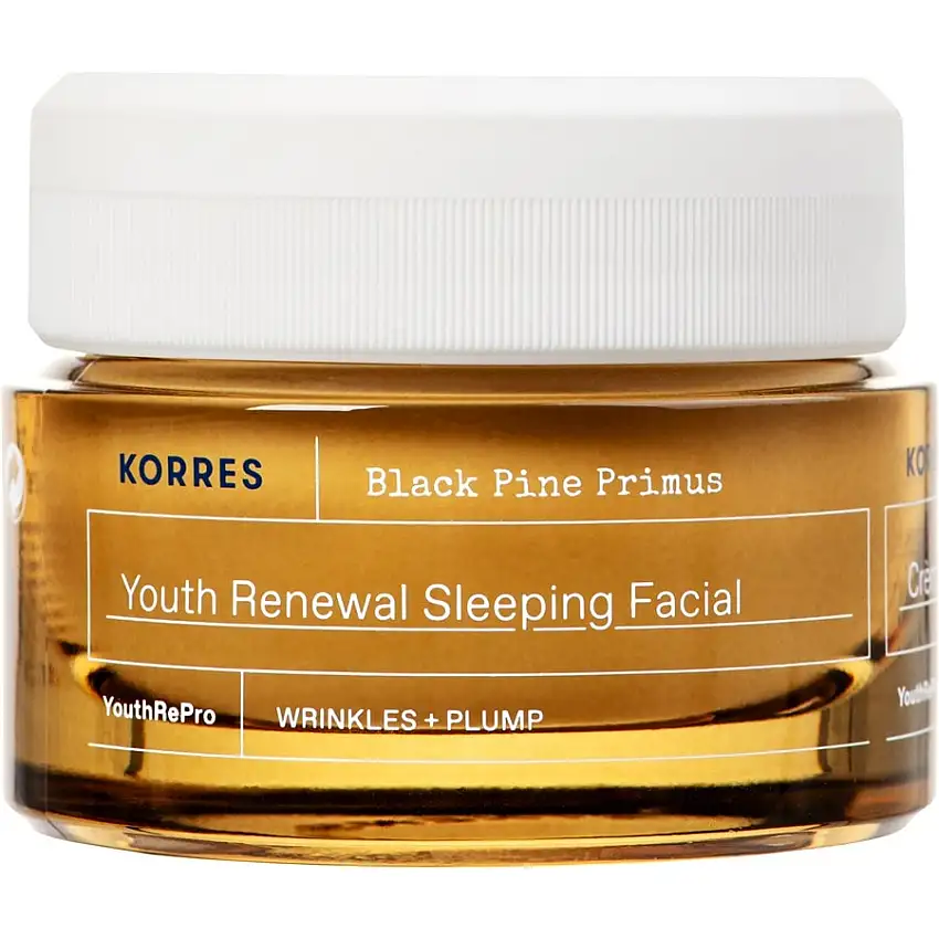 Korres Black Pine Primus Fornyende natcreme mod rynker 40 ml