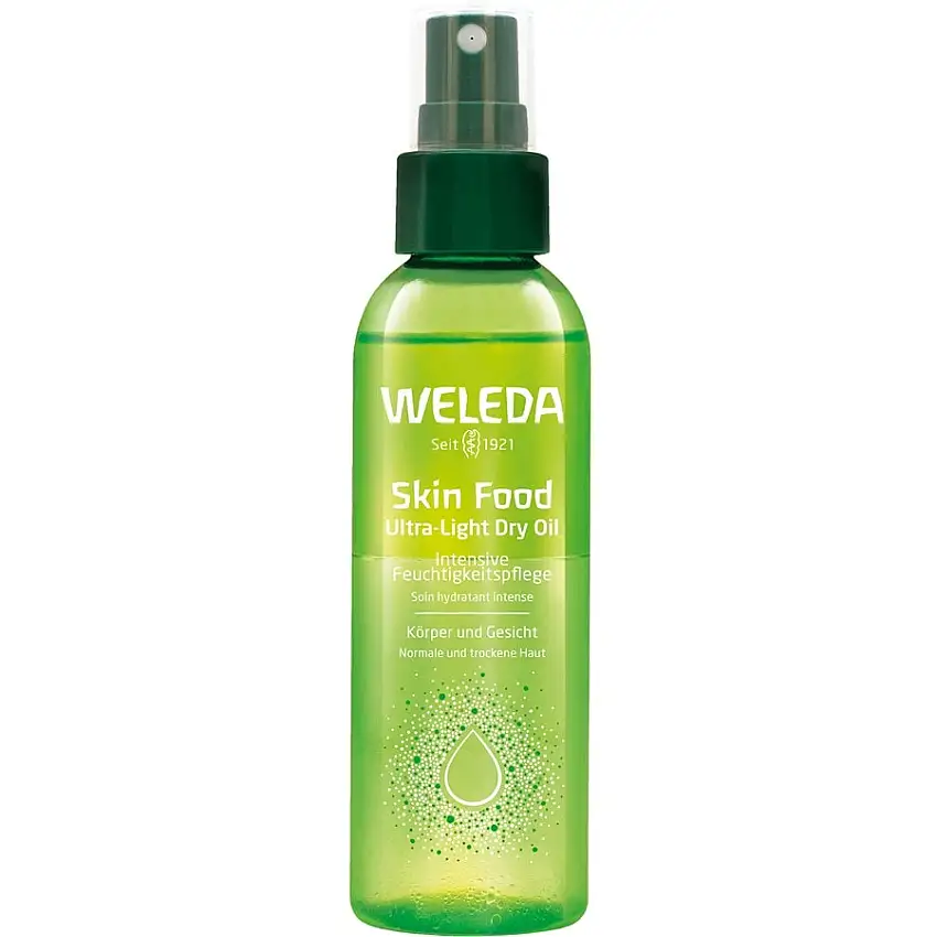 Weleda Intensive care Skin Food Ultra-Light Dry Oil Let, fugtgivende 2-faset spray til normal til tør hud 100 ml