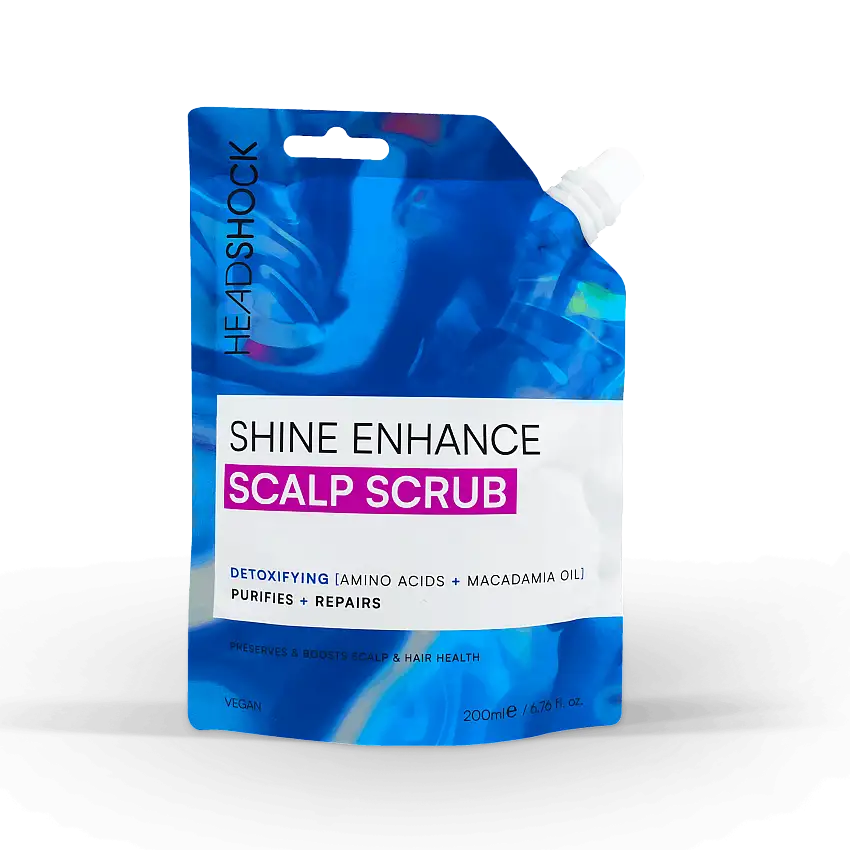 Head Shock Shine Enhance Scalp Scrub  Amino Acid &Macadamia Oil 200 ml
