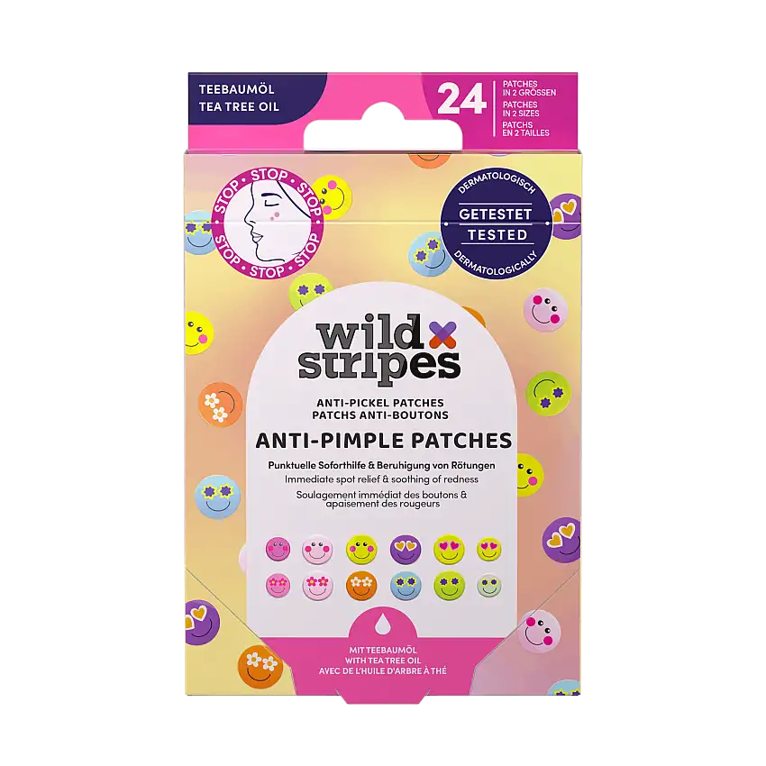 Wild Stripes Anti-pimple Patches Smile 24 stk
