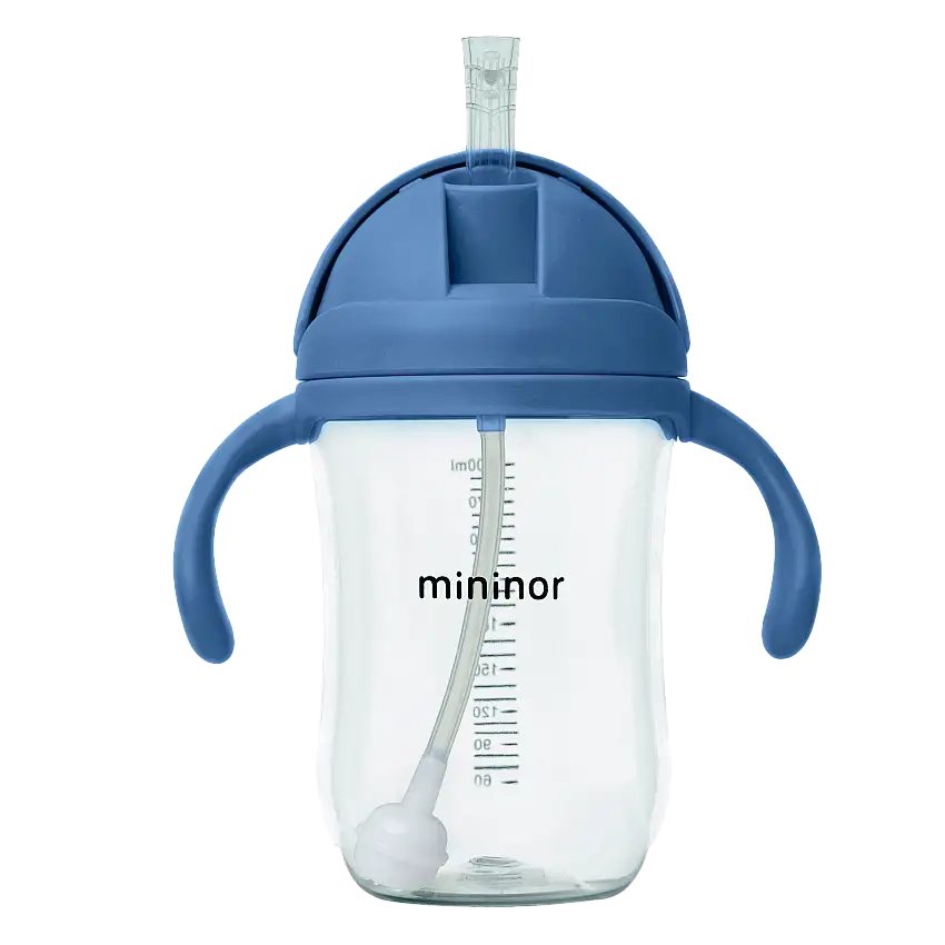 Mininor Straw Cup Tritan Blue Whale 330 ml