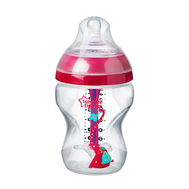 Tommee Tippee Anti-Kolik Sutteflaske M.Varmeindikator Pige 260 ml. (1 stk)