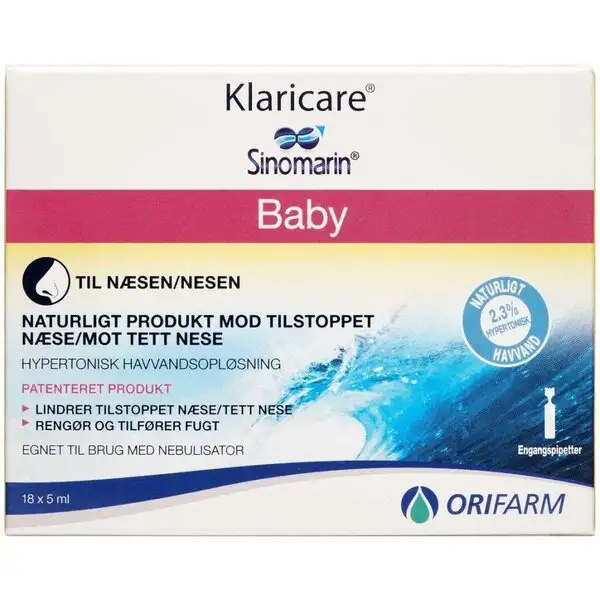 KLARICARE NÆSEDRÅBER BABY