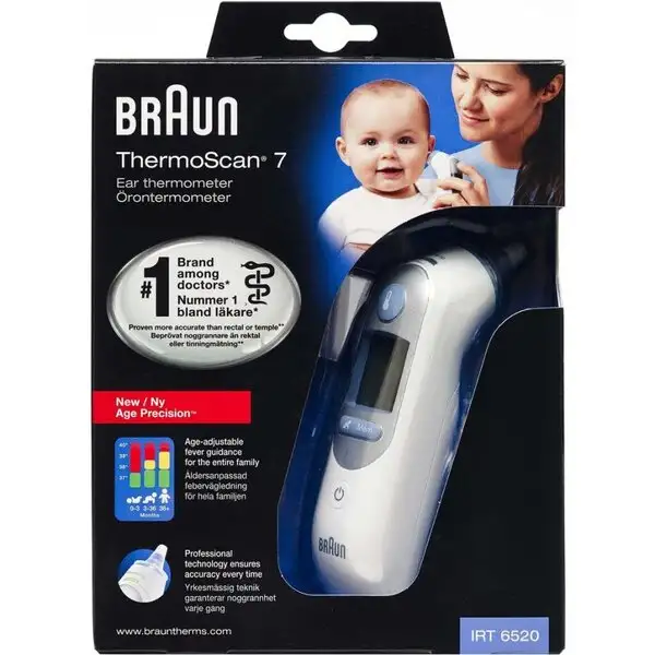 BRAUN THERMOSCAN ØRETERMOMETER