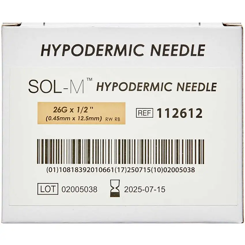 Mediq Danmark Sol-m kanyle brun steril 26g