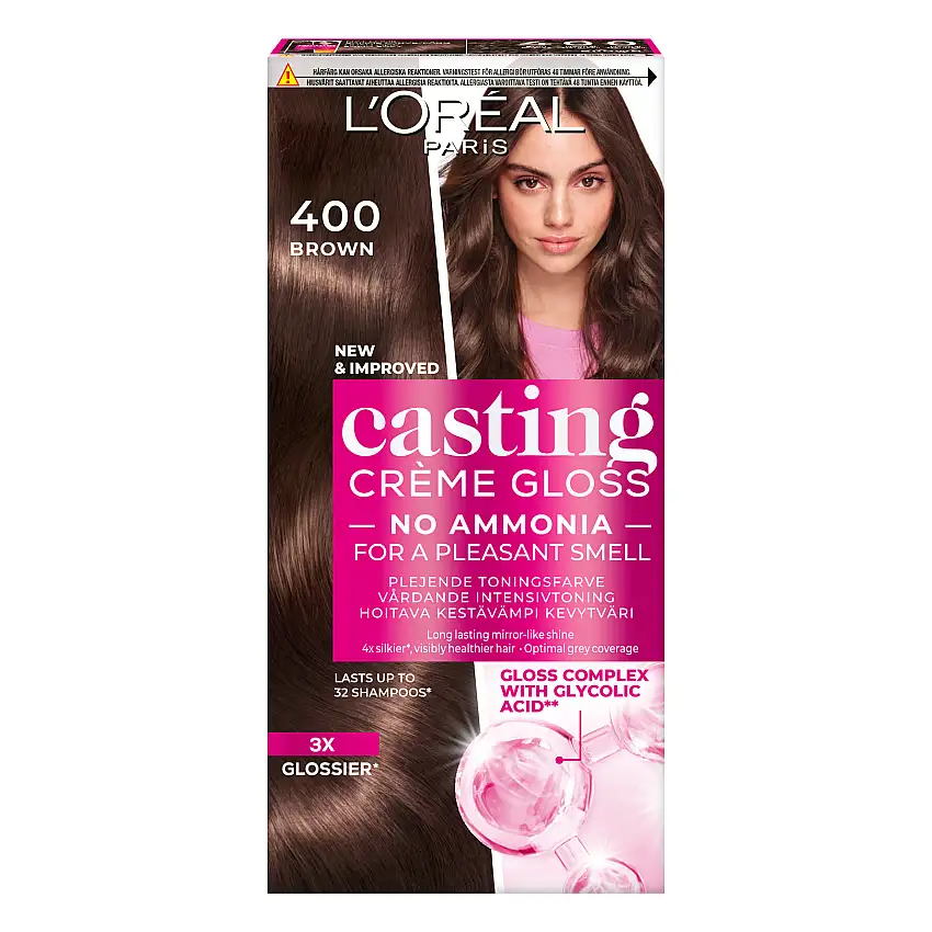 L'Oréal Paris Casting Crème Gloss Semipermanent Hårfarve 400 Brown