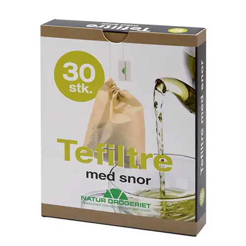 Tefiltre Med Snor Engangsfilter, Ubleget
