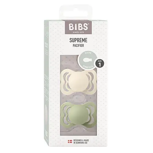 Supreme Silicone Size 1 Ivory/Sage 2 PACK