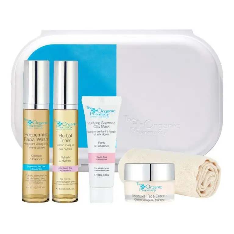 The Organic Pharmacy Clear Skincare Sæt