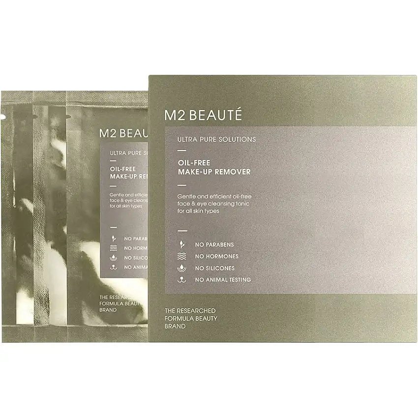 M2 BEAUTÉ Ultra Pure Solutions Oil-Free Eye Make-up Remover Rensepads / 7 Stk.