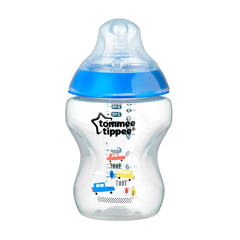 Tommee Tippee Closer To Nature Sutteflaske 0+ Mdr. Dreng 260 ml. (1 stk)