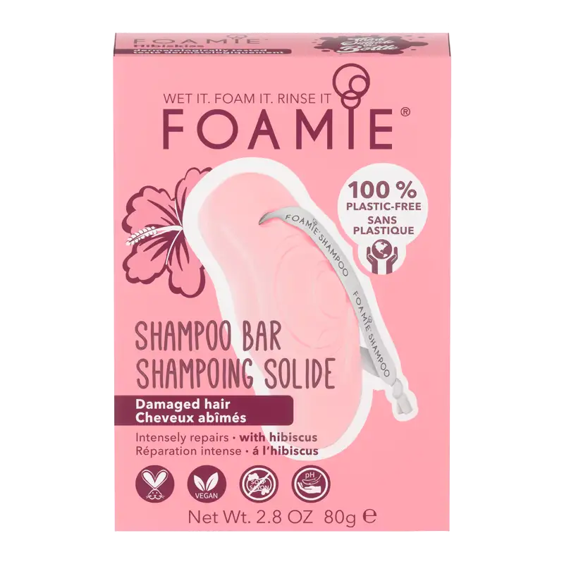 Foamie Shampoo Bar Hibiscus For Damaged Hair (1 stk)
