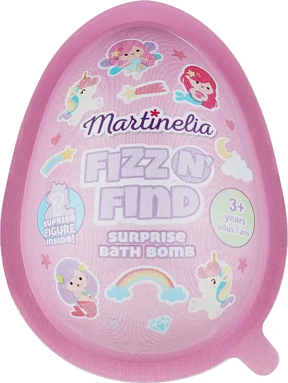 Badebombe "Æg" med overraskelse, lyserød 20166262