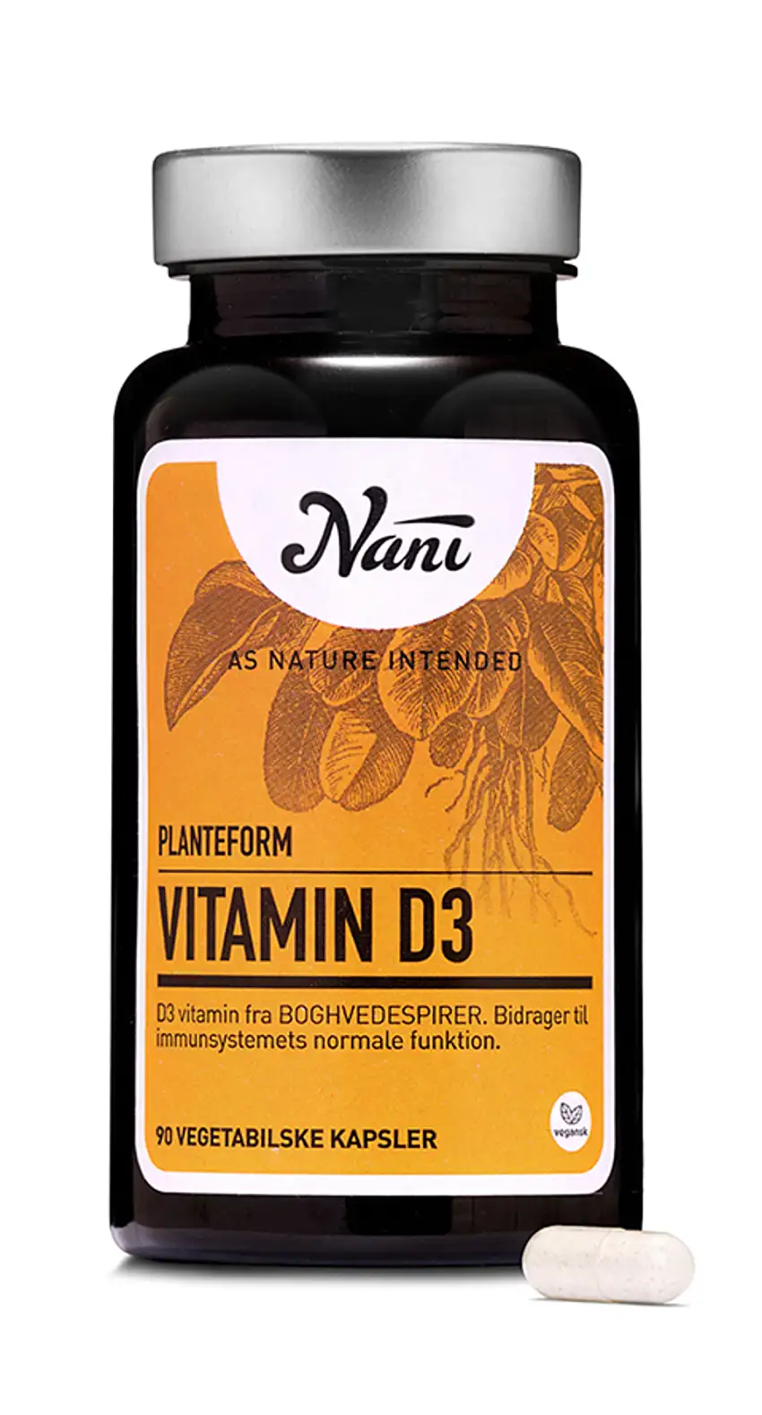 Nani Vitamin D3 på planteform 90 kaps