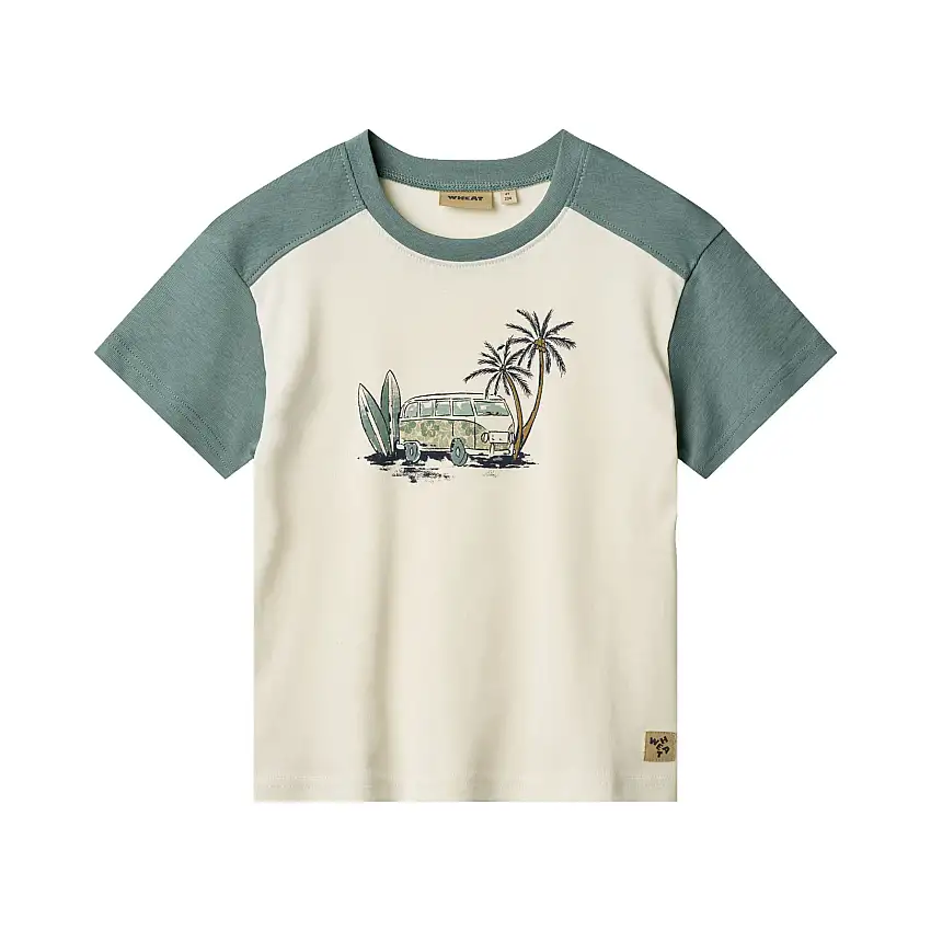 WHEAT T-Shirt Short Sleeve Hector Ivory Str 110/5 år