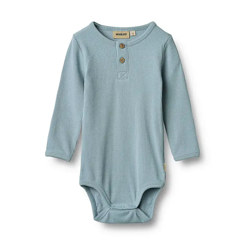 WHEAT Body Long Sleeve Benny Calm Blue Str 68/6 m