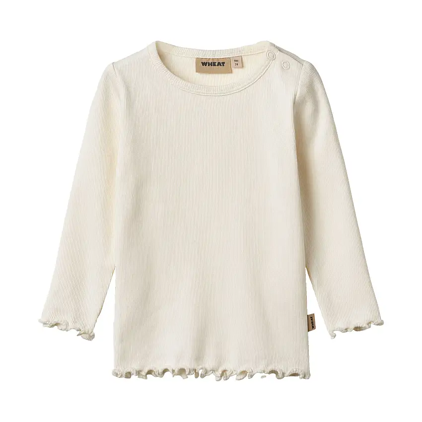 WHEAT T-Shirt Long Sleeve Ida Ivory Str 92/2 år