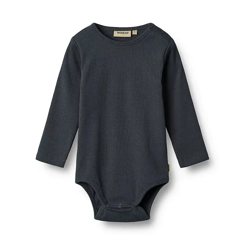 WHEAT Rib Body Long Sleeve Spencer Navy Str 74/9m
