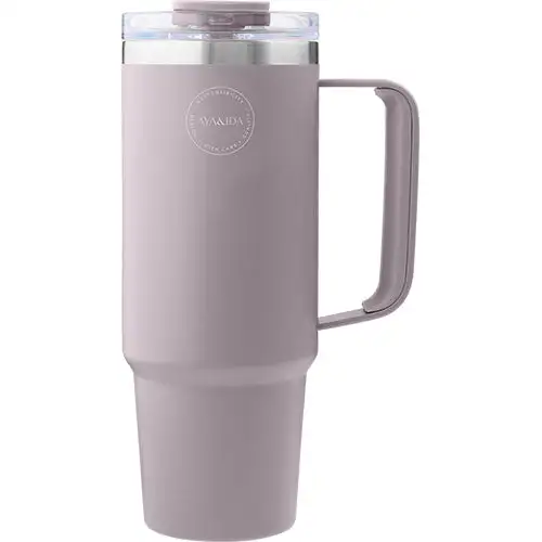 Thermo Cup with Straw Lavender