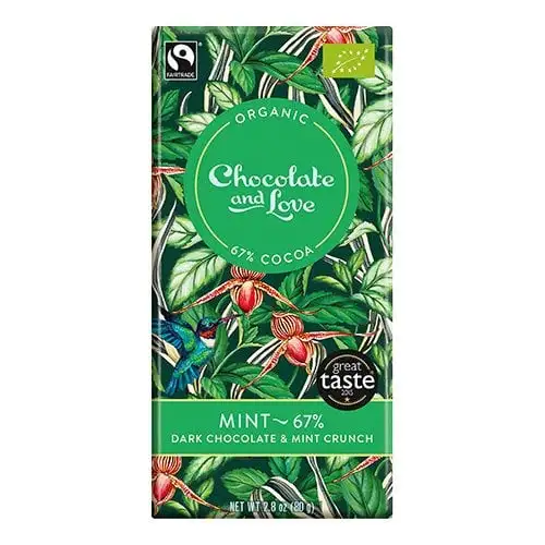 Chocolate and Love Chokolade Mint 67% Ø (80g)
