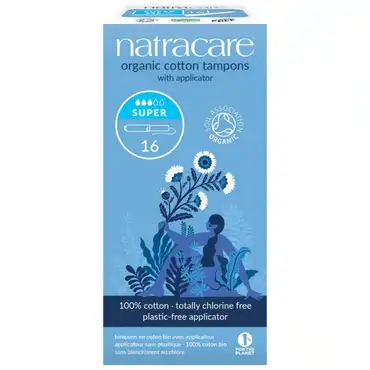 Natracare tampon super m/ indføringshylster