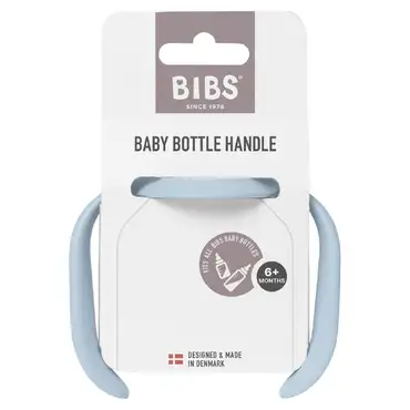 BIBS baby bottle handle baby blue