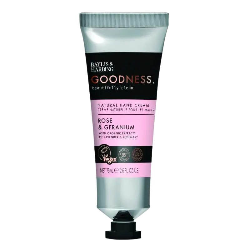 Baylis & Harding Goodness Rose & Geranium Hand Cream (75 ml)