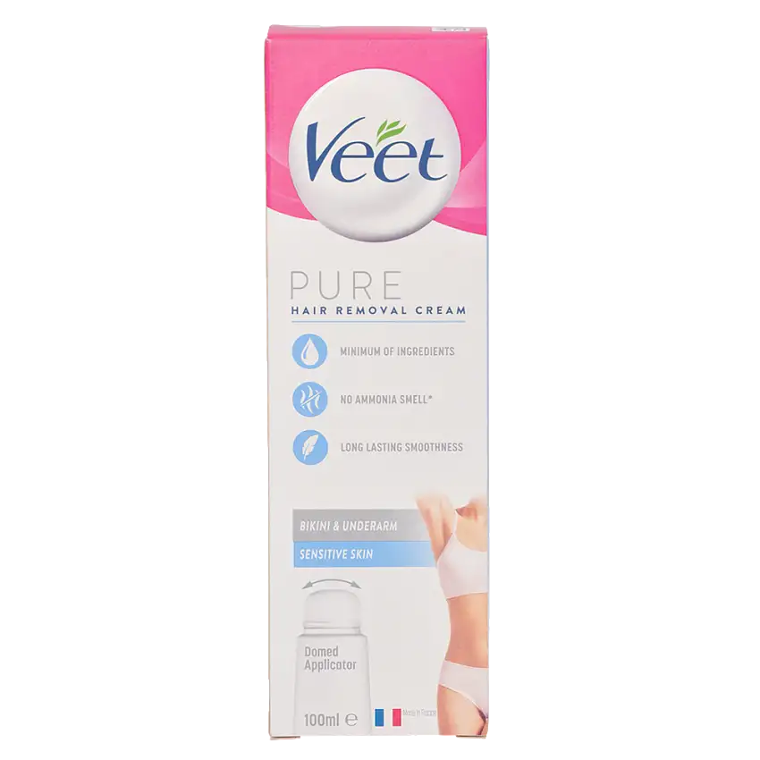 Pure Hair Removal Cream Sensitive Skin Bikini & Underarm.