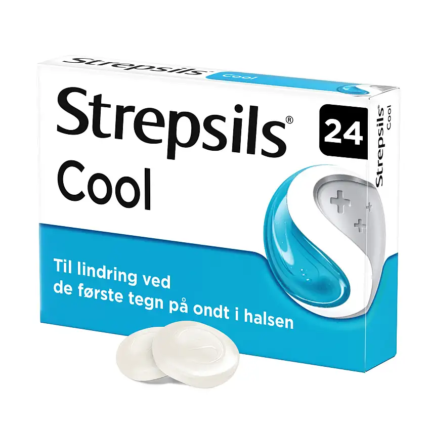 Strepsils Cool, Sugetabletter 24 tabl.
