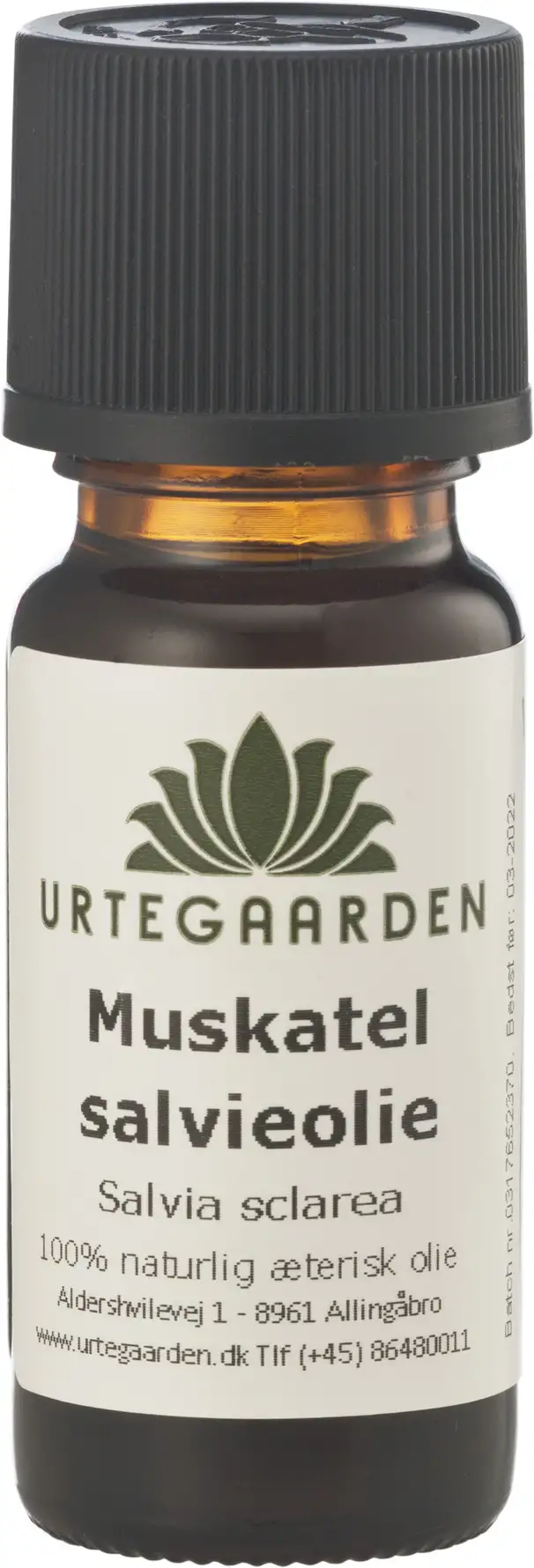 Urtegaarden Muskatelsalvieolie Ren Æterisk Olie 10 ml