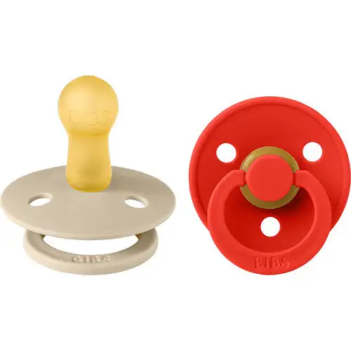 BIBS Colour Latex Size 1 Vanilla/Candy Apple 2 PAC