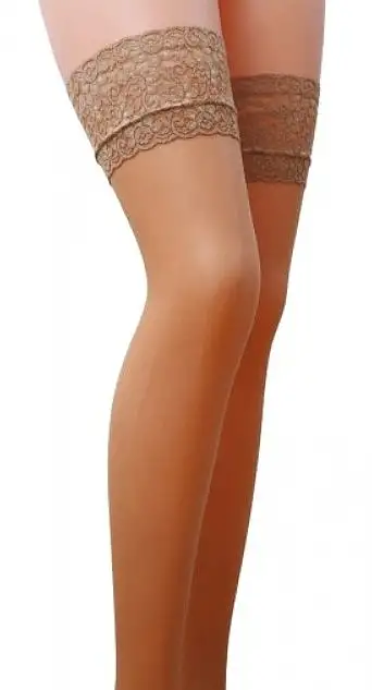 Strømper med blonde ST003, 17 Den, visone 34533938