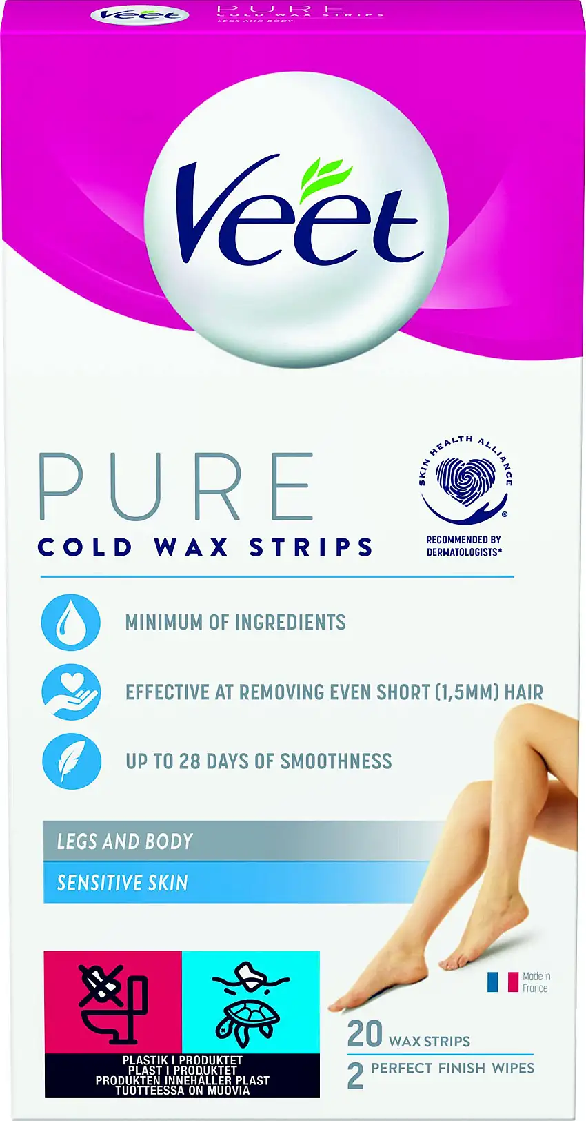 Veet Pure Cold Wax Strips 20 stk