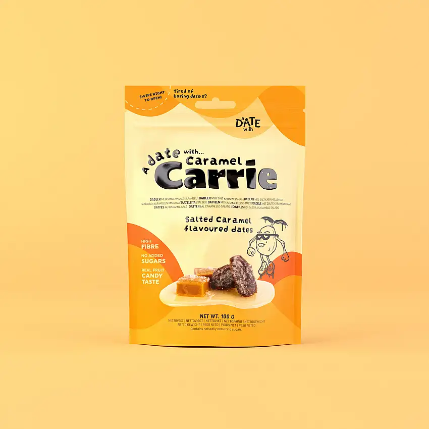 a DATE with Tørret dadler Caramel Carrie 100 g