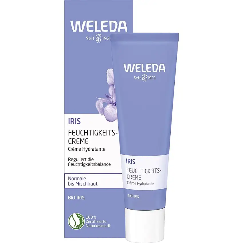 Weleda Dagpleje Iris fugtighedscreme 24 timers fugt til normal til kombineret hud 30 ml