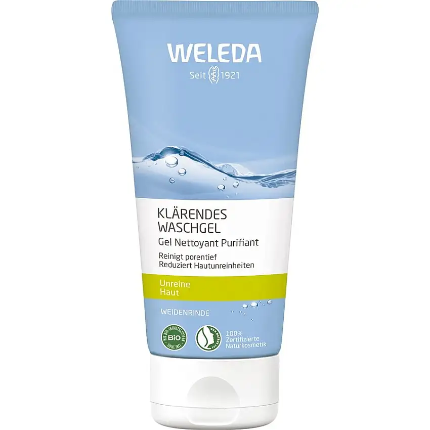 Weleda Cleansing Afklarende vaskegel Skånsom, meget effektiv vaskegel til fedtet, uren og kombineret hud 100 ml