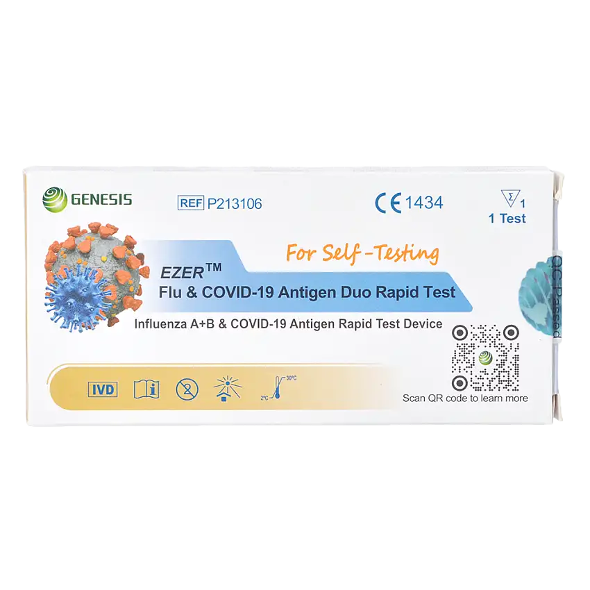 Covid-19 Og Influenza A+b Hjemmetest | 10 ml