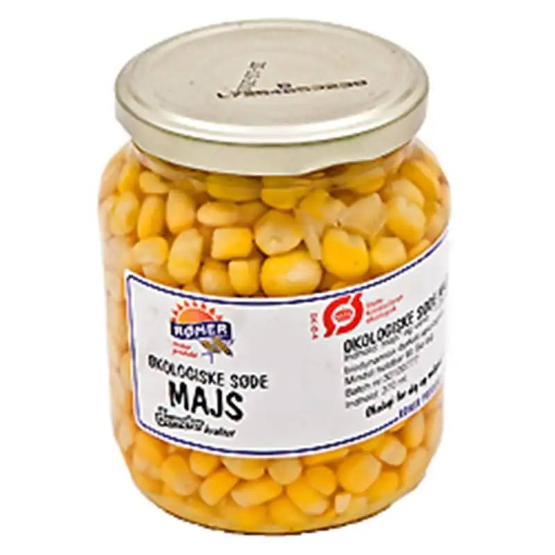 Søde Majs i glas Ø 350 gr.