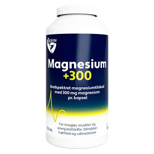 Magnesium +300 | 250 kapsler