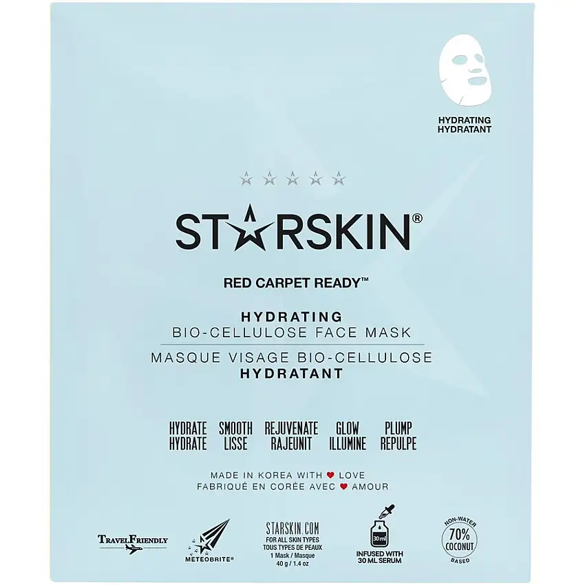 StarSkin Cloth mask Hydrating Face Mask Bio-Cellulose Red Carpet Ready 40 g