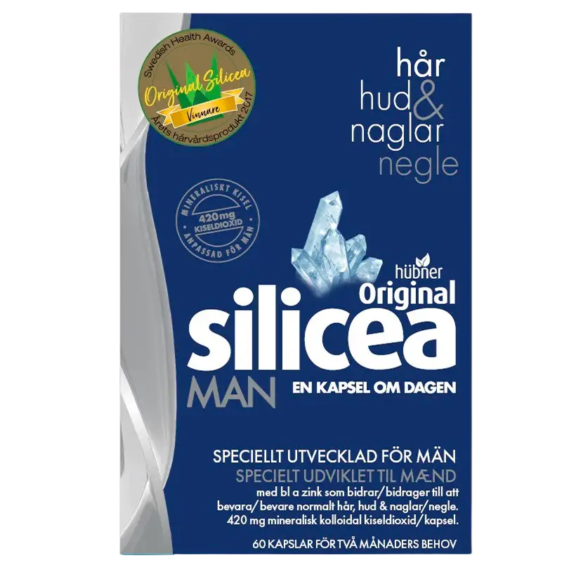 Hübner Silicea Original MAN Hud, Hår & Negle (60 kaps)