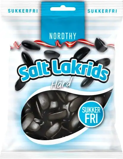 Nordthy Sukkerfri Saltlakrids 65 g