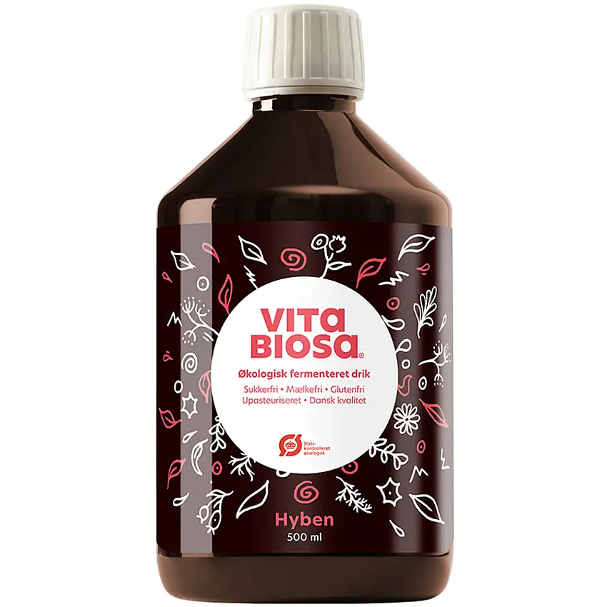Vita Biosa Fermenteret Drik med Mælkesyrebakterier Hyben Ø 500 ml